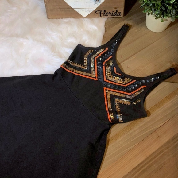 NEW Express Sequin Pattern Fit & Flare Mini Dress - Picture 4 of 8